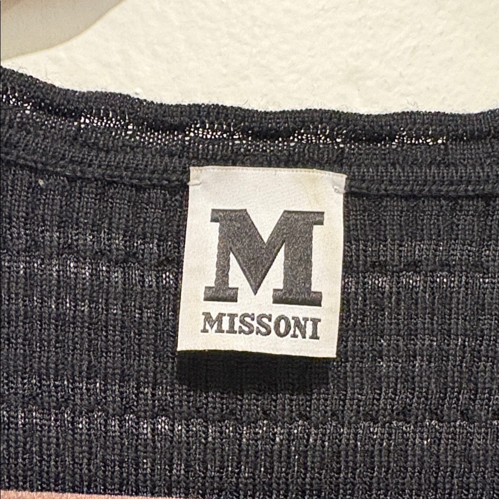 Missoni Black Knit Tank Top - Picture 3 of 4